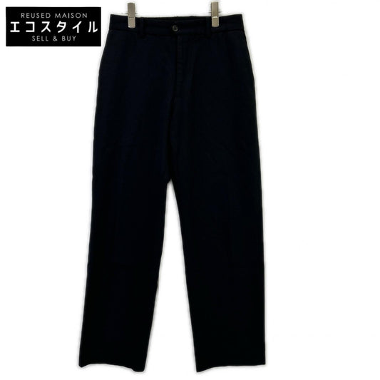 MARKAWARE マーカウエア A21C-05PT03C ブラック FLAT FRONT TROUSERS/ワンタックワイドパンツ ボトムス