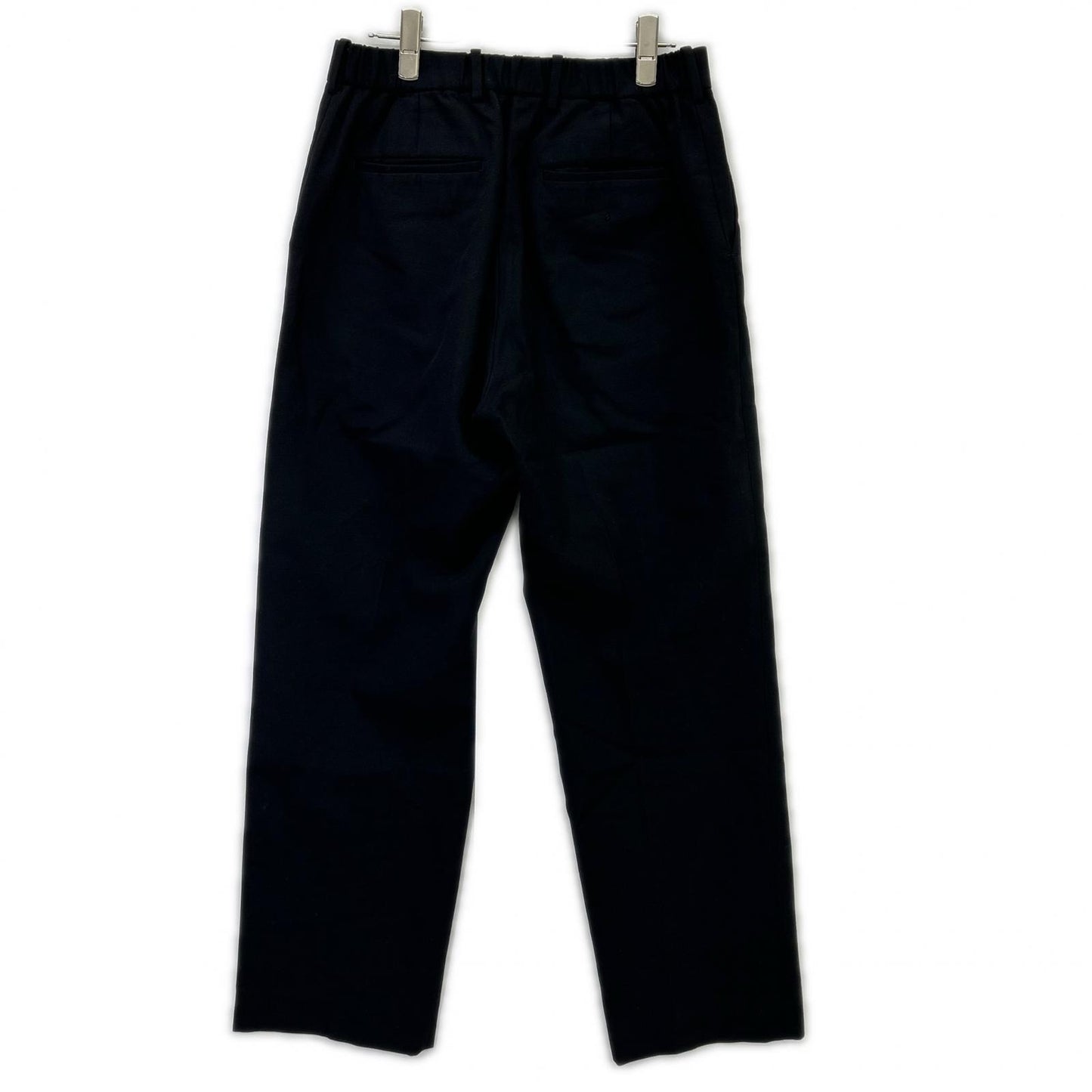 MARKAWARE マーカウエア A21C-05PT03C ブラック FLAT FRONT TROUSERS/ワンタックワイドパンツ ボトムス