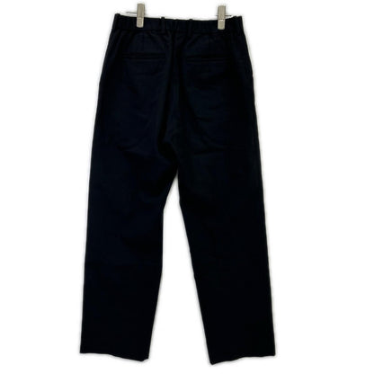 MARKAWARE マーカウエア A21C-05PT03C ブラック FLAT FRONT TROUSERS/ワンタックワイドパンツ ボトムス