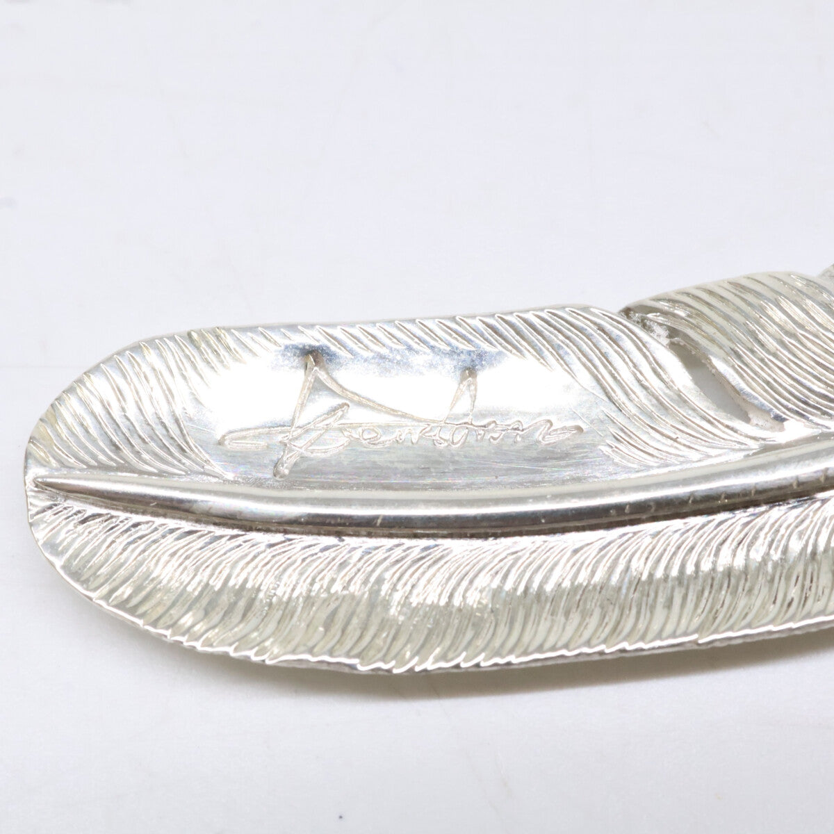 KENSHIRO ケンシロウ 【美品】SILVER 和彫りフェザー ネックレス L ペンダントトップ
