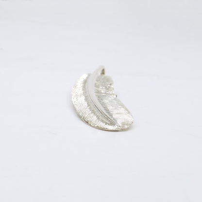 KENSHIRO ケンシロウ 【美品】SILVER 和彫りフェザー ネックレス L ペンダントトップ