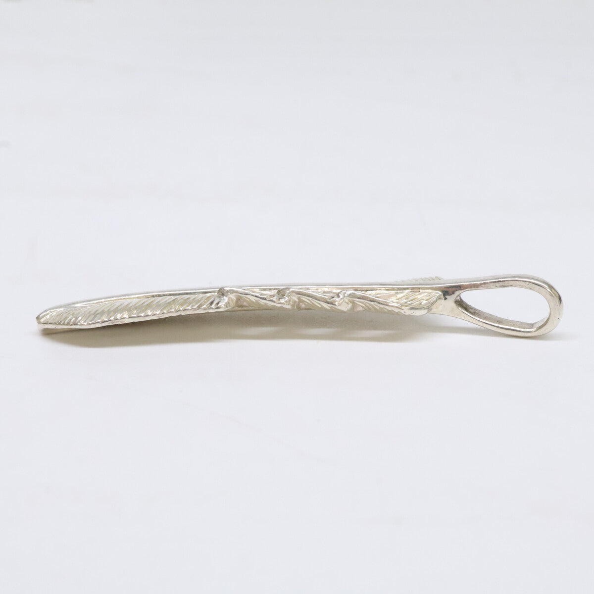 KENSHIRO ケンシロウ 【美品】SILVER 和彫りフェザー ネックレス S ペンダントトップ