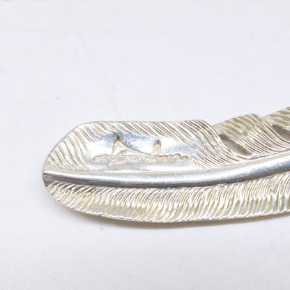 KENSHIRO ケンシロウ 【美品】SILVER 和彫りフェザー ネックレス S ペンダントトップ
