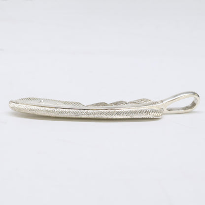 KENSHIRO ケンシロウ 【美品】SILVER 和彫りフェザー ネックレス S ペンダントトップ