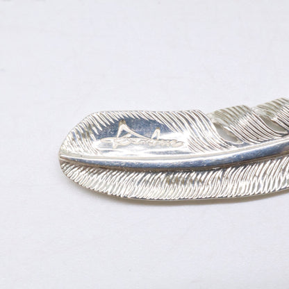 KENSHIRO ケンシロウ 【美品】SILVER 和彫りフェザー ネックレス S ペンダントトップ