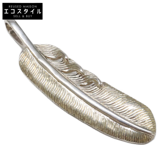 KENSHIRO ケンシロウ 【美品】SILVER 和彫りフェザー ネックレス S ペンダントトップ