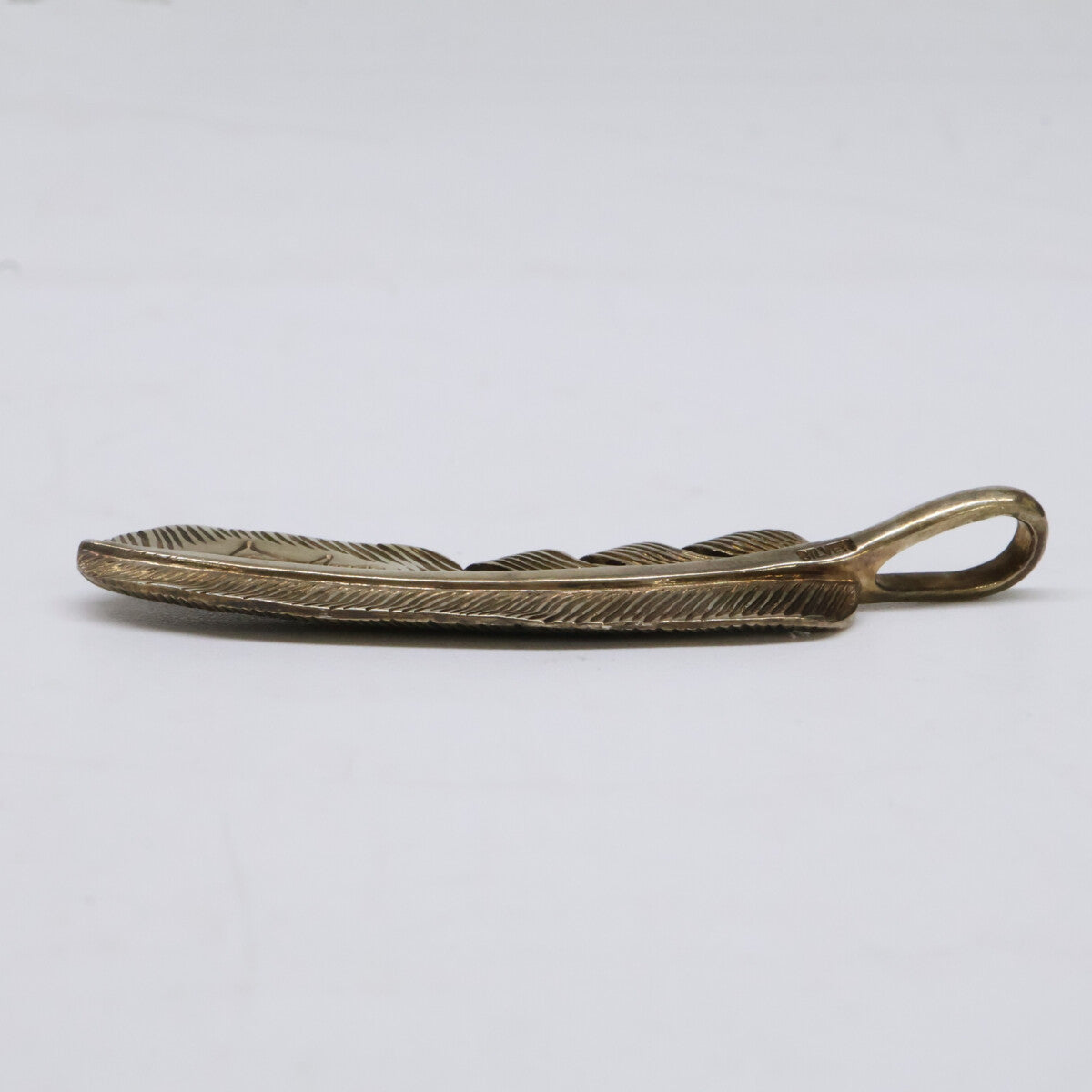 KENSHIRO ケンシロウ 【美品】SILVER 和彫りフェザー ネックレス S ペンダントトップ