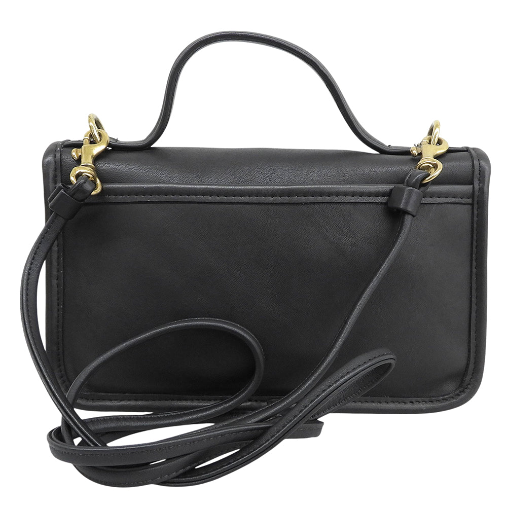 COACH コーチ オールドコーチ ターンロック 2WAY ショルダーバッグ レディース ブラック 9924 ショルダーバッグ