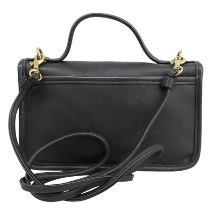 COACH コーチ オールドコーチ ターンロック 2WAY ショルダーバッグ レディース ブラック 9924 ショルダーバッグ