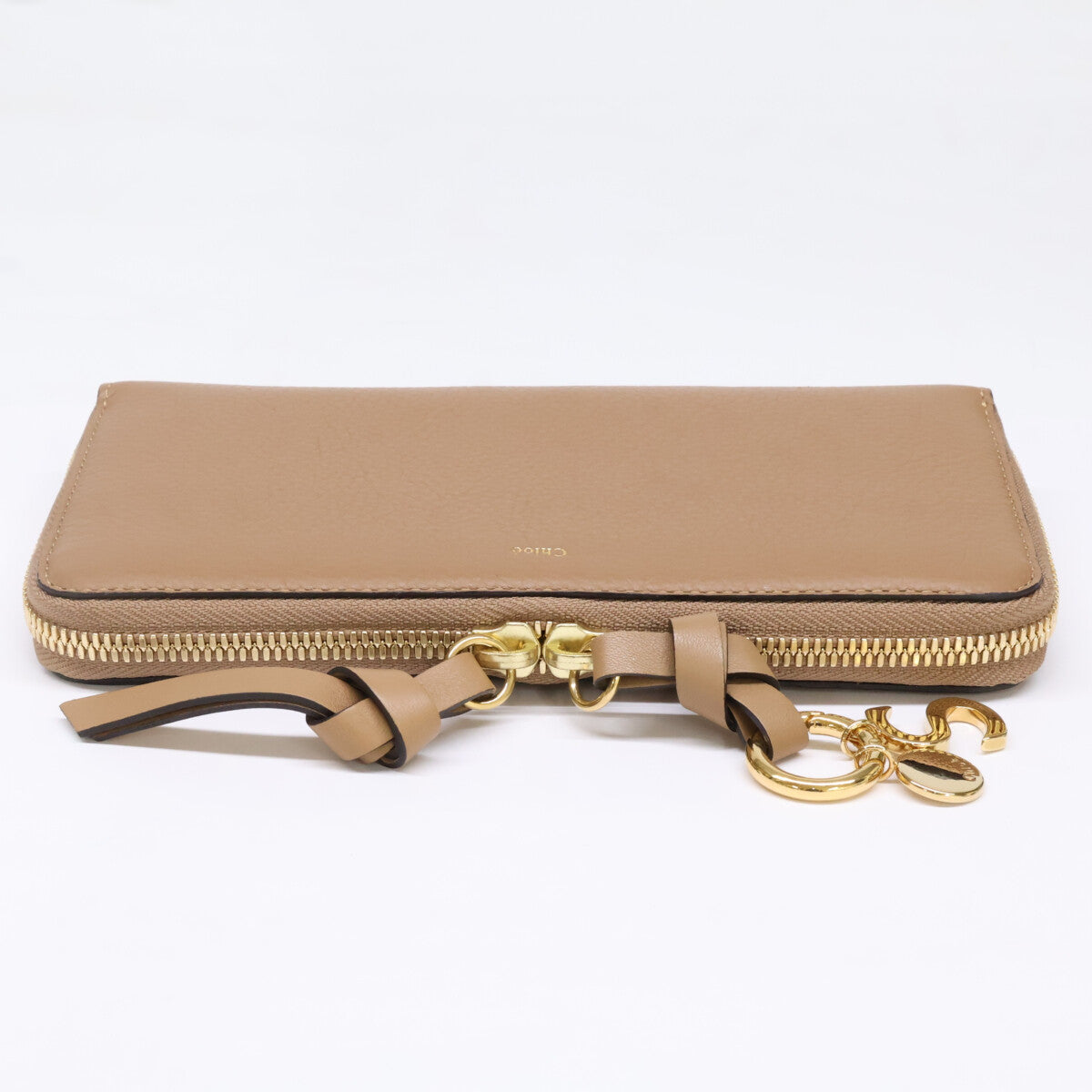 Chloe クロエ 【新品同様】Alphabet Zip Around Wallet アルファベット S ラウンドファスナー レザー ロングウォレット 長財布（小銭入れあり）