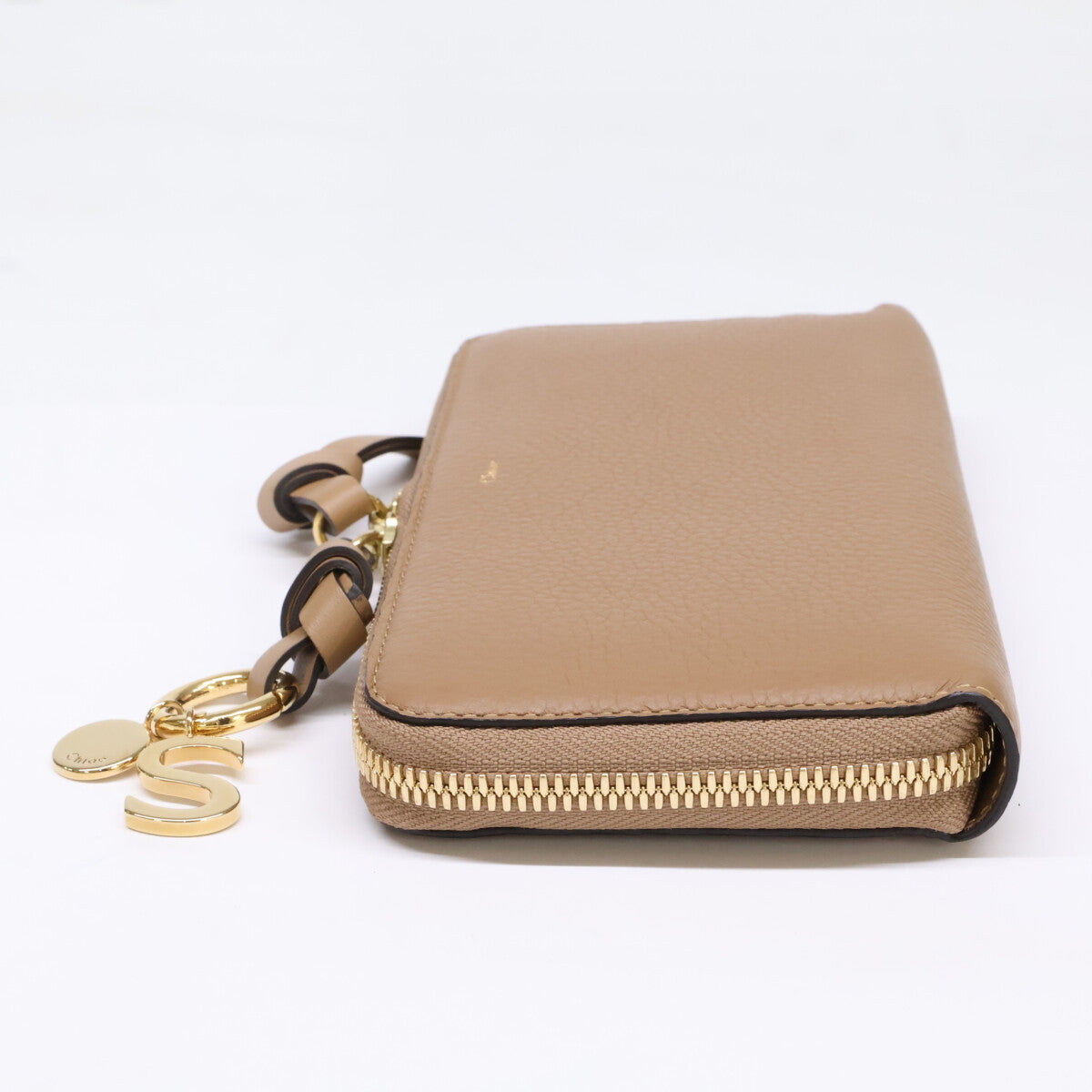 Chloe クロエ 【新品同様】Alphabet Zip Around Wallet アルファベット S ラウンドファスナー レザー ロングウォレット 長財布（小銭入れあり）