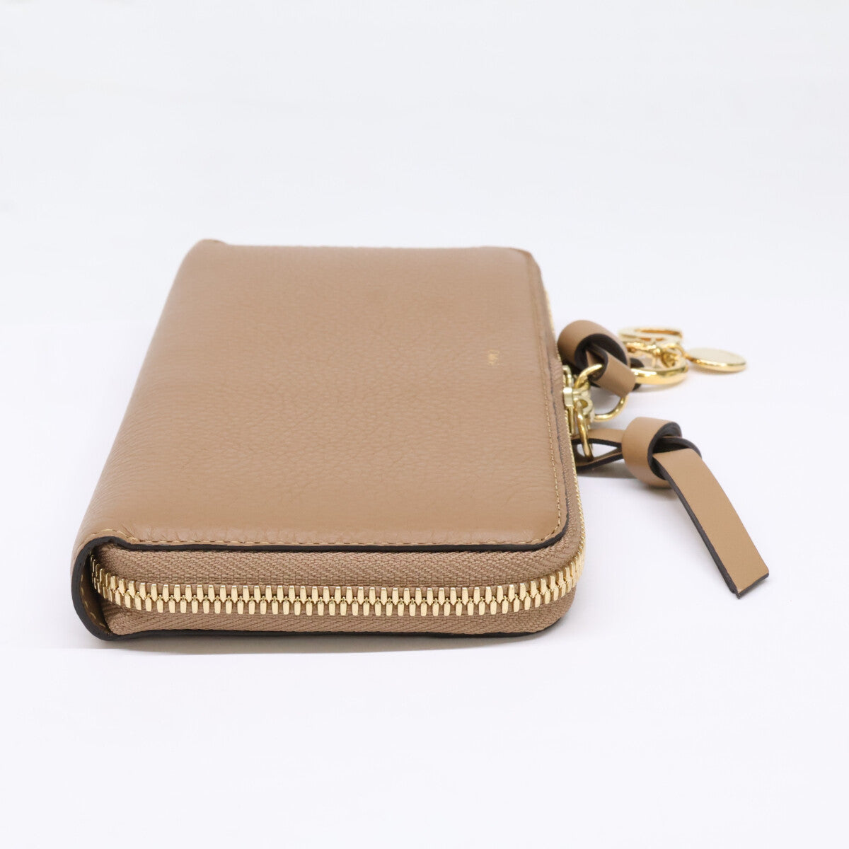 Chloe クロエ 【新品同様】Alphabet Zip Around Wallet アルファベット S ラウンドファスナー レザー ロングウォレット 長財布（小銭入れあり）