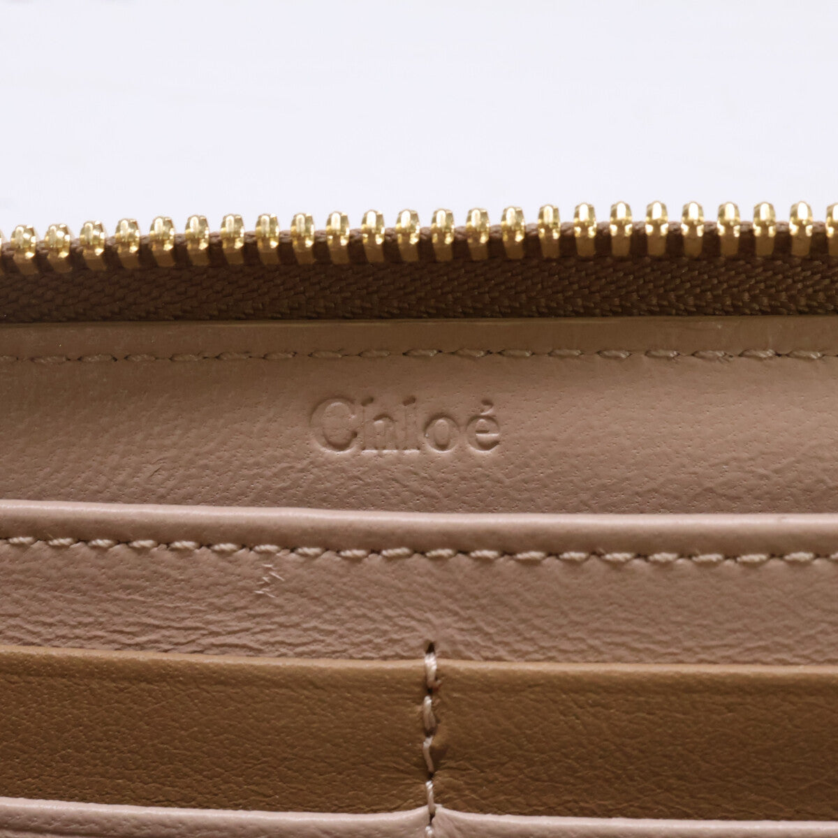 Chloe クロエ 【新品同様】Alphabet Zip Around Wallet アルファベット S ラウンドファスナー レザー ロングウォレット 長財布（小銭入れあり）