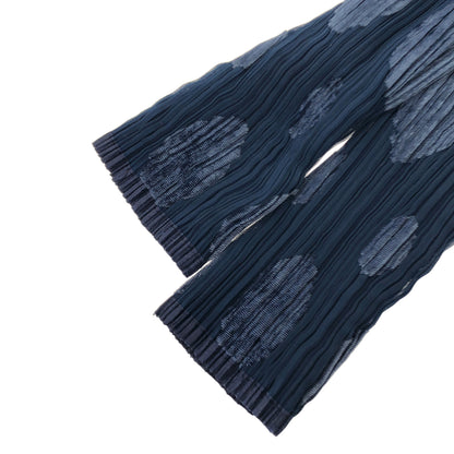 ISSEY MIYAKE FETE イッセイミヤケフェット IF64-FD720 ブルー ラージドット ロングスリーブプリーツジャケット ジャケット