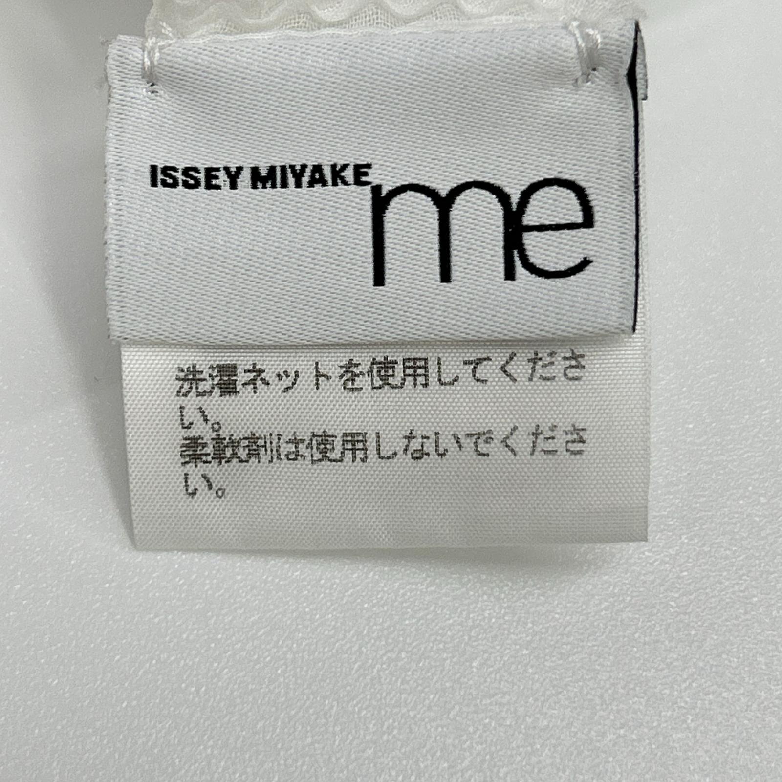 【SALE】 MeISSEYMIYAKE ミーイッセイミヤケ MI13-FK206 21年 ホワイト プリーツショートスリーブブラウス トップス