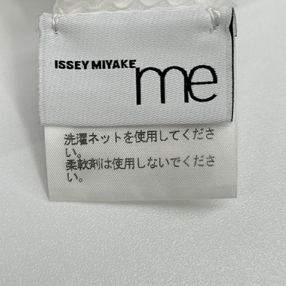 【SALE】 MeISSEYMIYAKE ミーイッセイミヤケ MI13-FK206 21年 ホワイト プリーツショートスリーブブラウス トップス