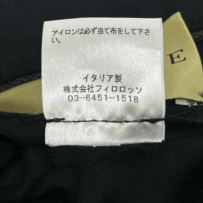 DALCUORE ダルクオーレ ネイビー ワンタック ダブル トラウザーパンツ ボトムス