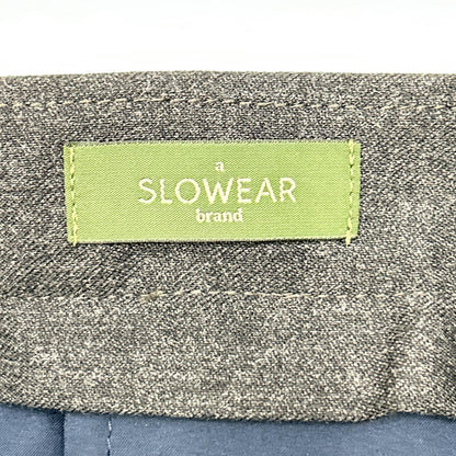 INCOTEX インコテックス チャコール ハイコンフォート SLOWEAR ワンタック ダブル スラックスパンツ ボトムス