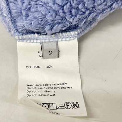 UNUSED アンユーズド US2367 パープル SWITCHING CREWNECK SWEATSHIRT 裏起毛スウェット トップス