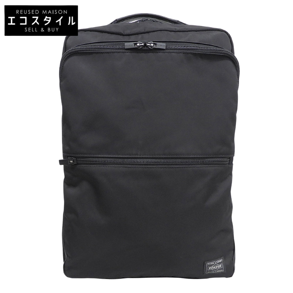 PORTER ポーター 美品 TIME タイム DAYPACK デイパック リュック メンズ ブラック 655-17875