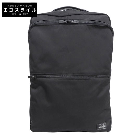 PORTER ポーター 美品 TIME タイム DAYPACK デイパック リュック メンズ ブラック 655-17875