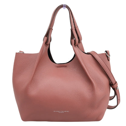 GIANNICHIARINI ジャンニキアリーニ 美品 DUA S デュア ポーチ付き 2WAYハンドバッグ ショルダーバッグ レディース ピンク BS 9719 RNGDBL ハンドバッグ