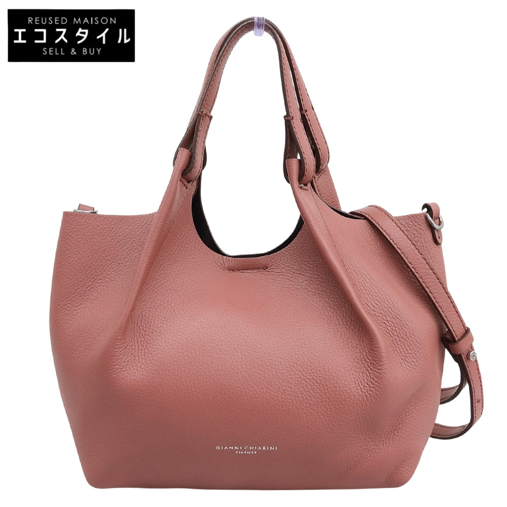 GIANNICHIARINI ジャンニキアリーニ 美品 DUA S デュア ポーチ付き 2WAYハンドバッグ ショルダーバッグ レディース ピンク BS 9719 RNGDBL ハンドバッグ