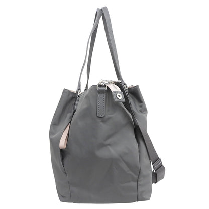 agnes b アニエスベー 美品 2WAYトートバッグ トートバッグ レディース ナイロン グレー OAS14-01 トートバッグ