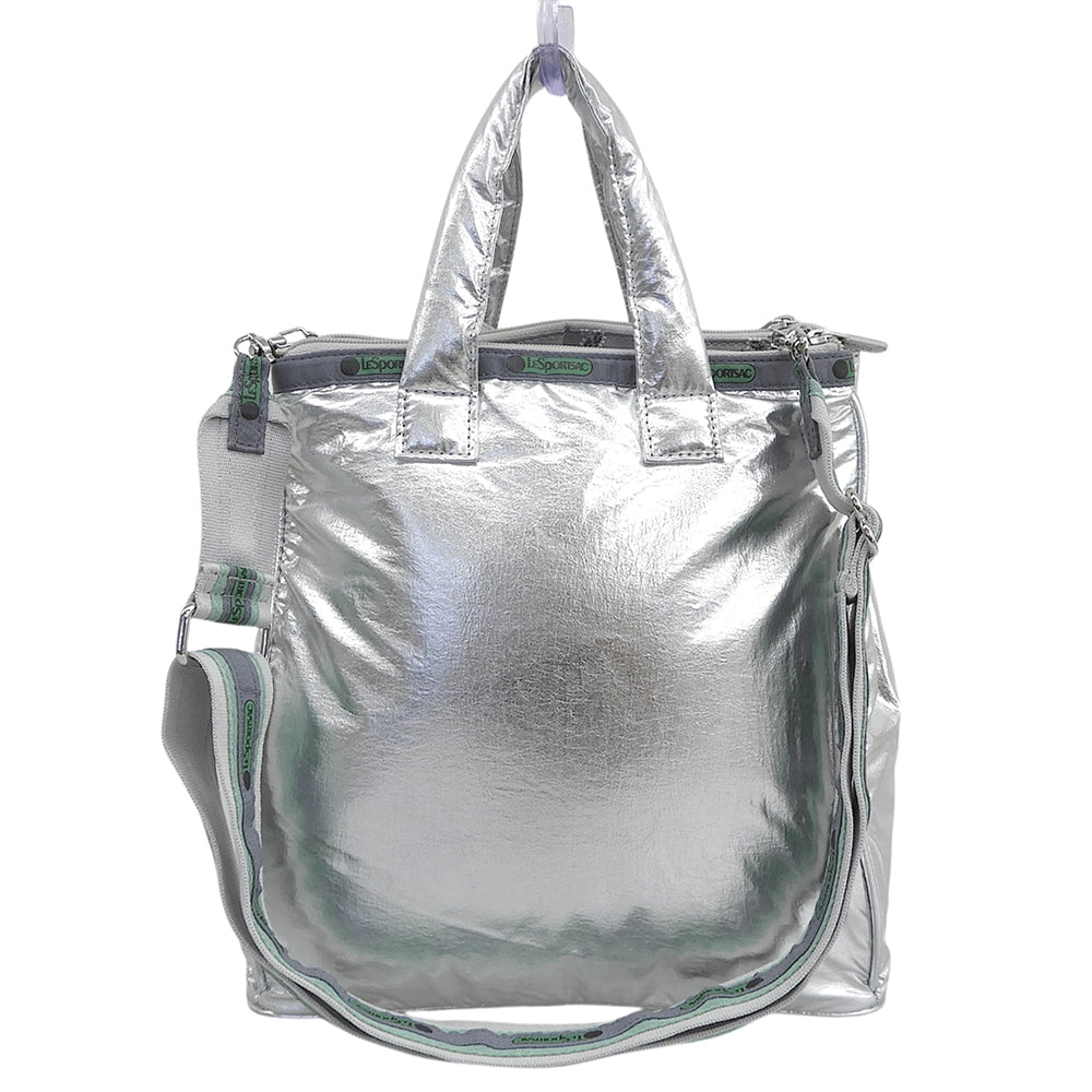 LESPORTSAC レスポートサック 美品 MED HELMET TOTE 2WAYトートバッグ トートバッグ レディース シルバー 2104 トートバッグ
