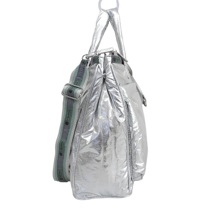LESPORTSAC レスポートサック 美品 MED HELMET TOTE 2WAYトートバッグ トートバッグ レディース シルバー 2104 トートバッグ