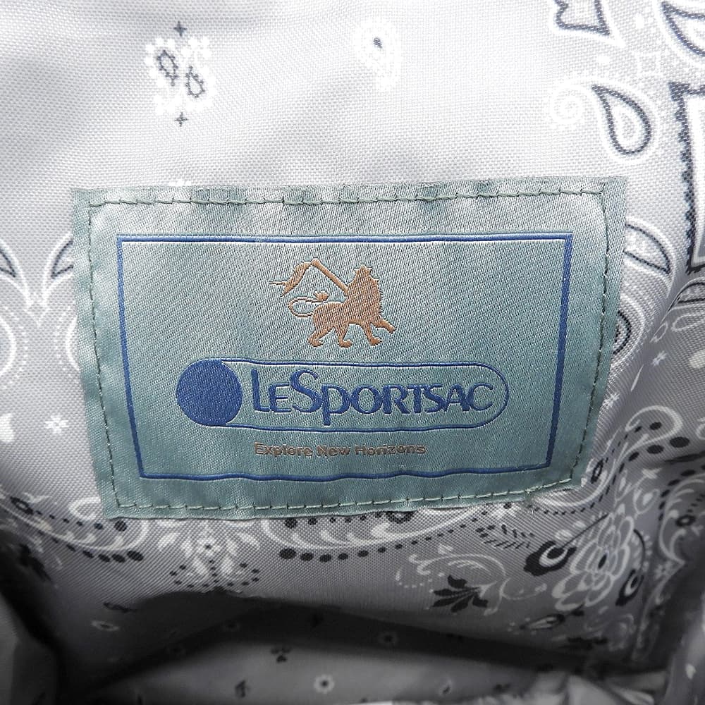 LESPORTSAC レスポートサック 美品 MED HELMET TOTE 2WAYトートバッグ トートバッグ レディース シルバー 2104 トートバッグ