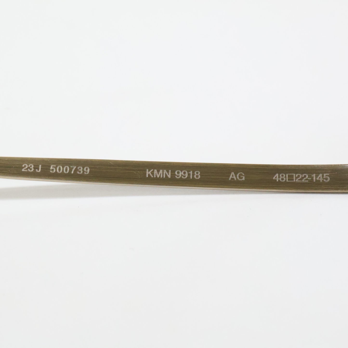 KameManNen カメマンネン 【美品】KMN9918 AG TITANIUM オーバルシェイプ アイウェア 眼鏡