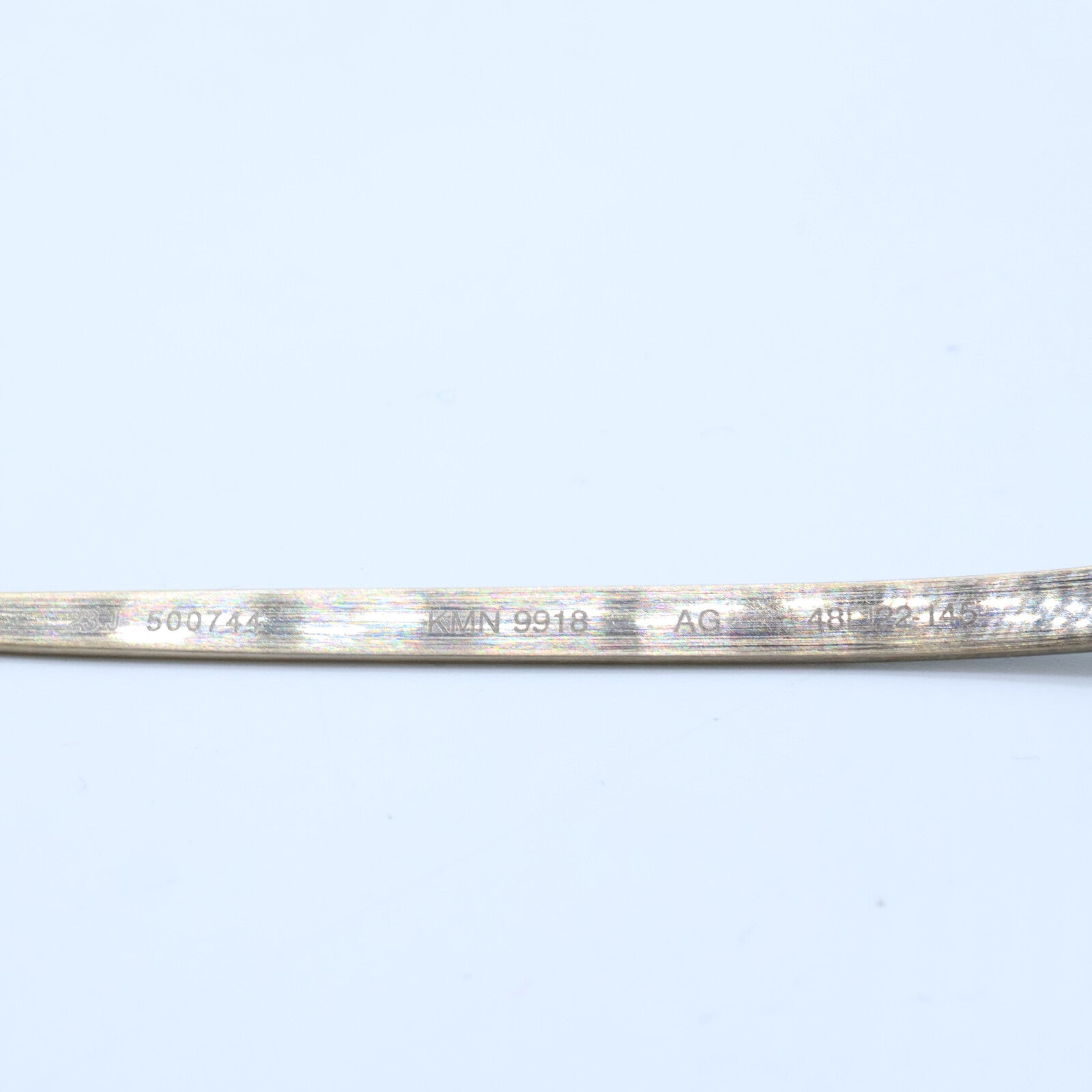 KameManNen カメマンネン 【美品】KMN9918 AG TITANIUM オーバルシェイプ アイウェア 眼鏡
