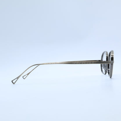KameManNen カメマンネン 【美品】KMN9918 AG TITANIUM オーバルシェイプ アイウェア 眼鏡