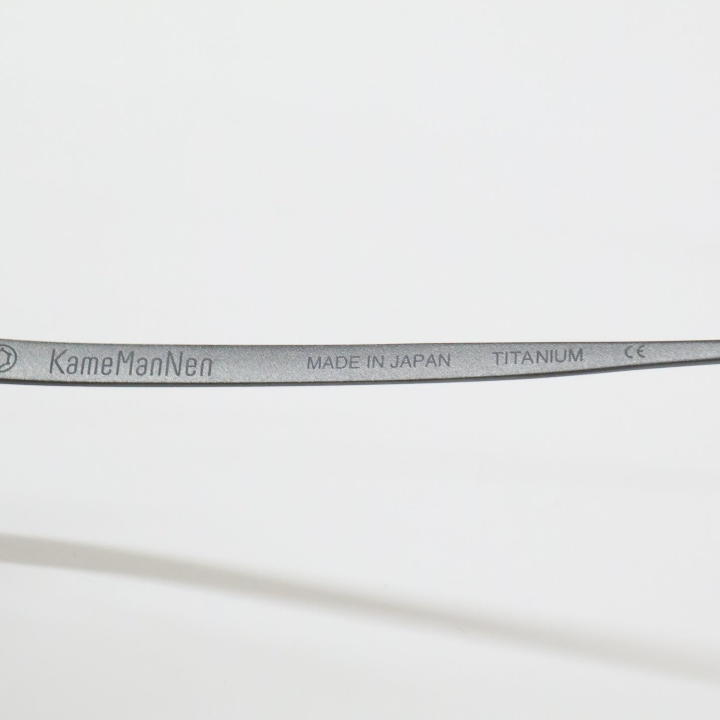 KameManNen カメマンネン 【美品】KMN9918 MBK TITANIUM デモレンズ オーバルシェイプ アイウェア 眼鏡
