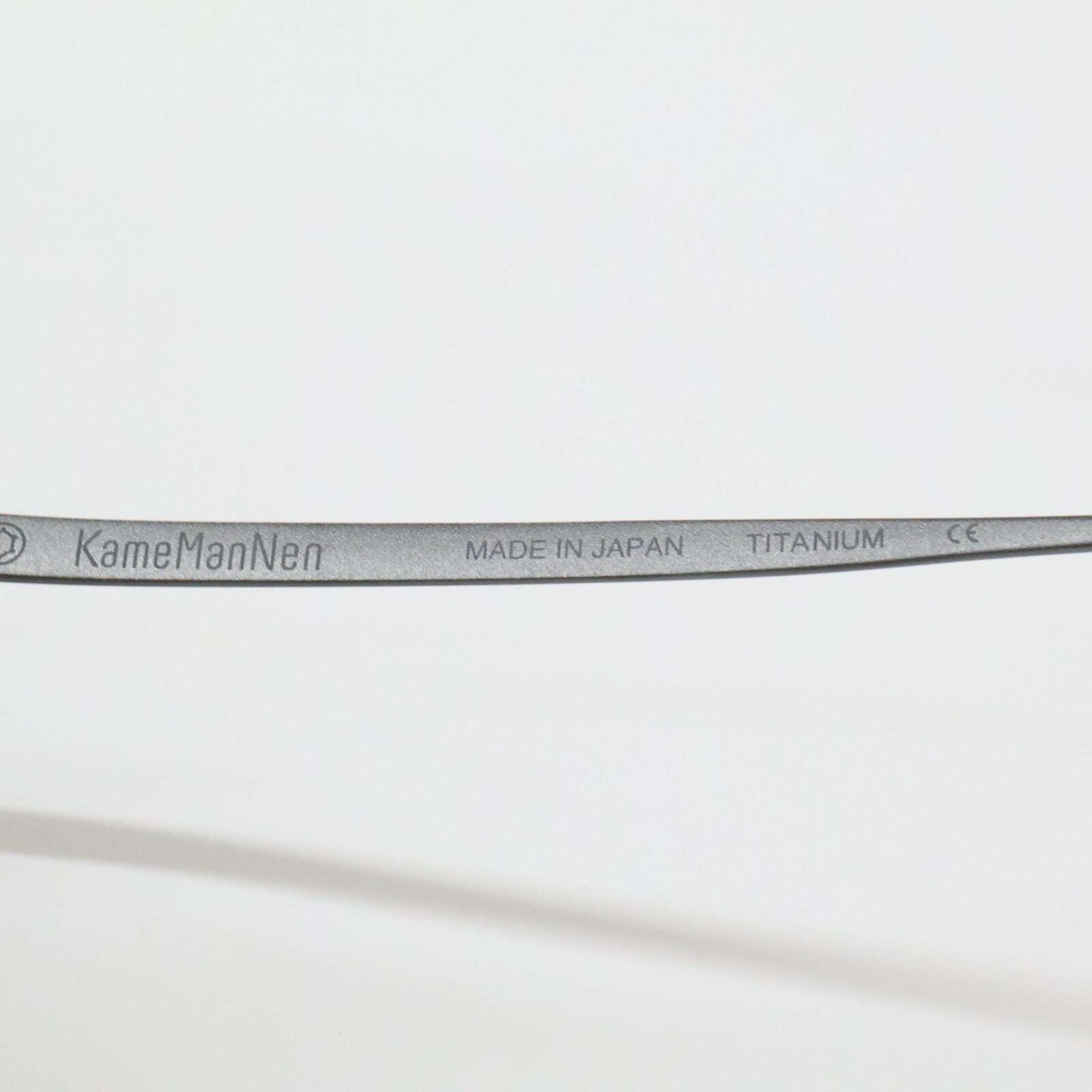 KameManNen カメマンネン 【美品】KMN9918 MBK TITANIUM デモレンズ オーバルシェイプ アイウェア 眼鏡