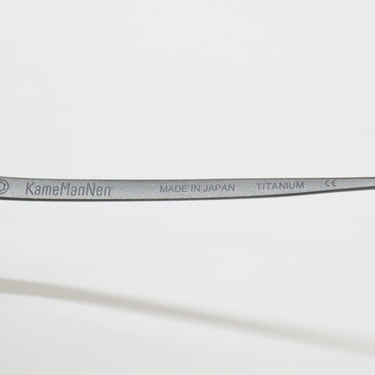 KameManNen カメマンネン 【美品】KMN9918 MBK TITANIUM デモレンズ オーバルシェイプ アイウェア 眼鏡