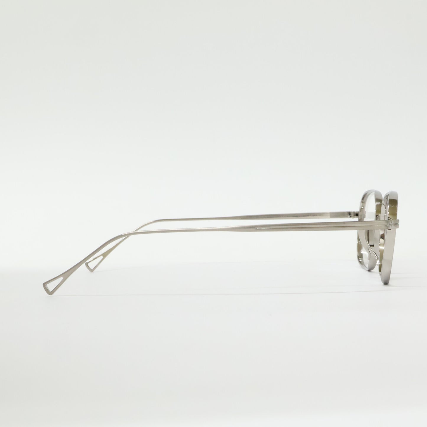 KameManNen カメマンネン 【美品】KMN114 TSH TITANIUM デモレンズ ワイドスクエアシェイプ アイウェア 眼鏡