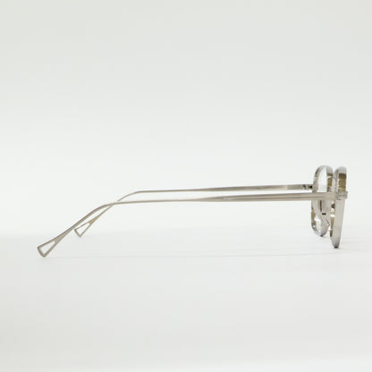 KameManNen カメマンネン 【美品】KMN114 TSH TITANIUM デモレンズ ワイドスクエアシェイプ アイウェア 眼鏡
