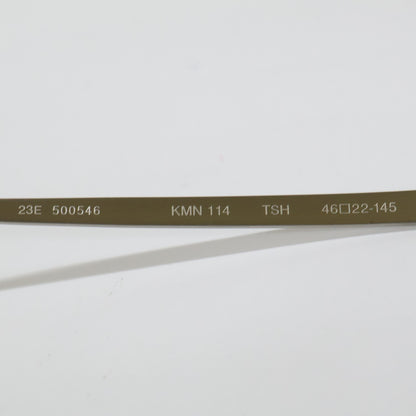 KameManNen カメマンネン 【美品】KMN114 TSH TITANIUM デモレンズ ワイドスクエアシェイプ アイウェア 眼鏡