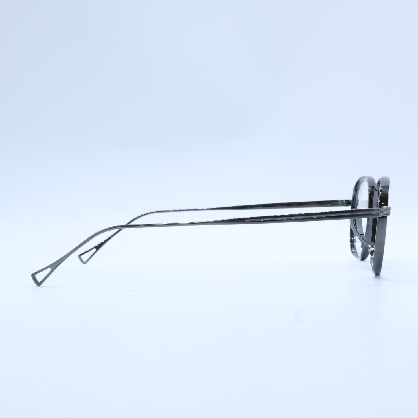 KameManNen カメマンネン 【美品】KMN114 GRH TITANIUM デモレンズ ワイドスクエアシェイプ アイウェア 眼鏡