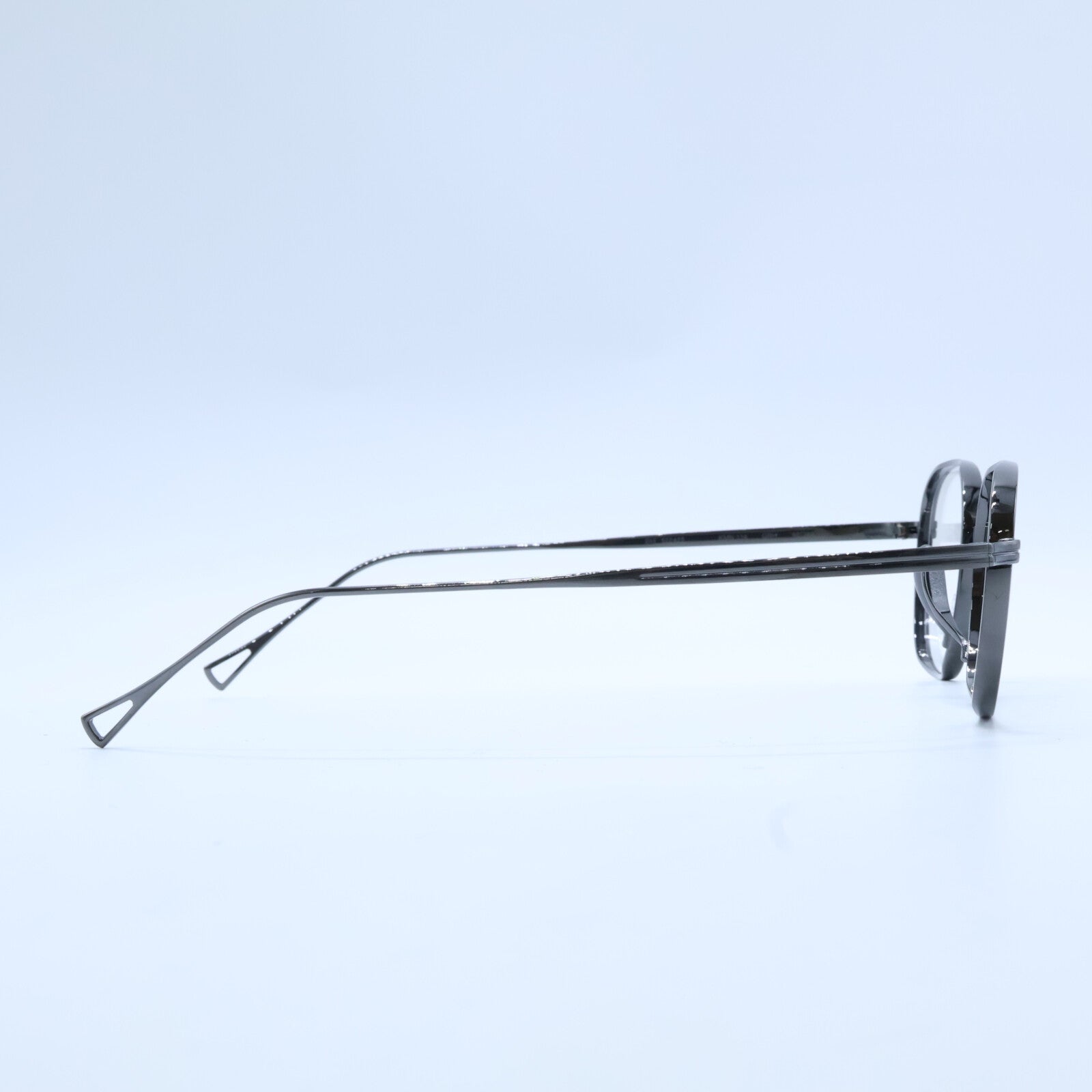 KameManNen カメマンネン 【美品】KMN114 GRH TITANIUM デモレンズ ワイドスクエアシェイプ アイウェア 眼鏡