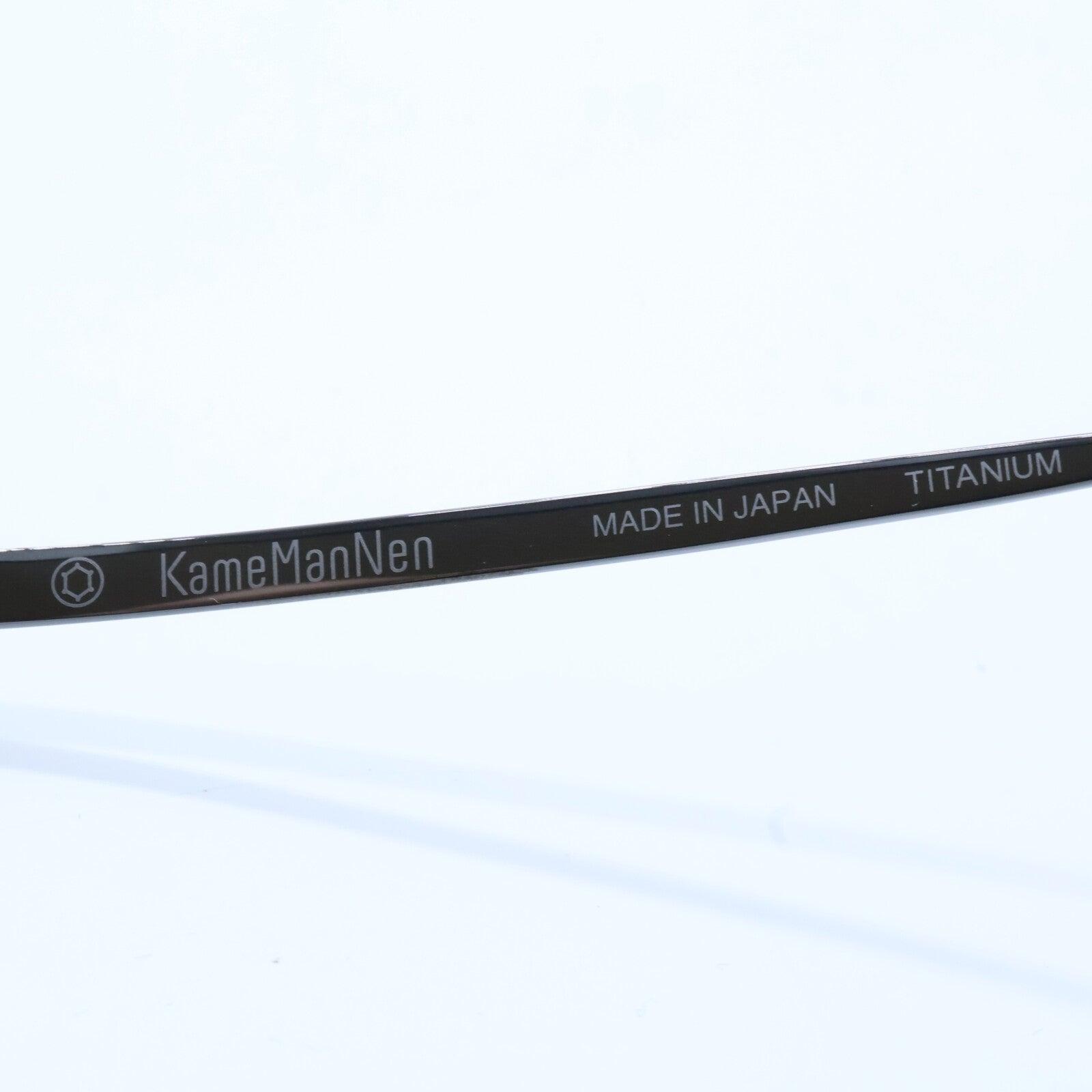 KameManNen カメマンネン 【美品】KMN114 GRH TITANIUM デモレンズ ワイドスクエアシェイプ アイウェア 眼鏡
