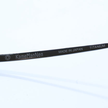 KameManNen カメマンネン 【美品】KMN114 GRH TITANIUM デモレンズ ワイドスクエアシェイプ アイウェア 眼鏡