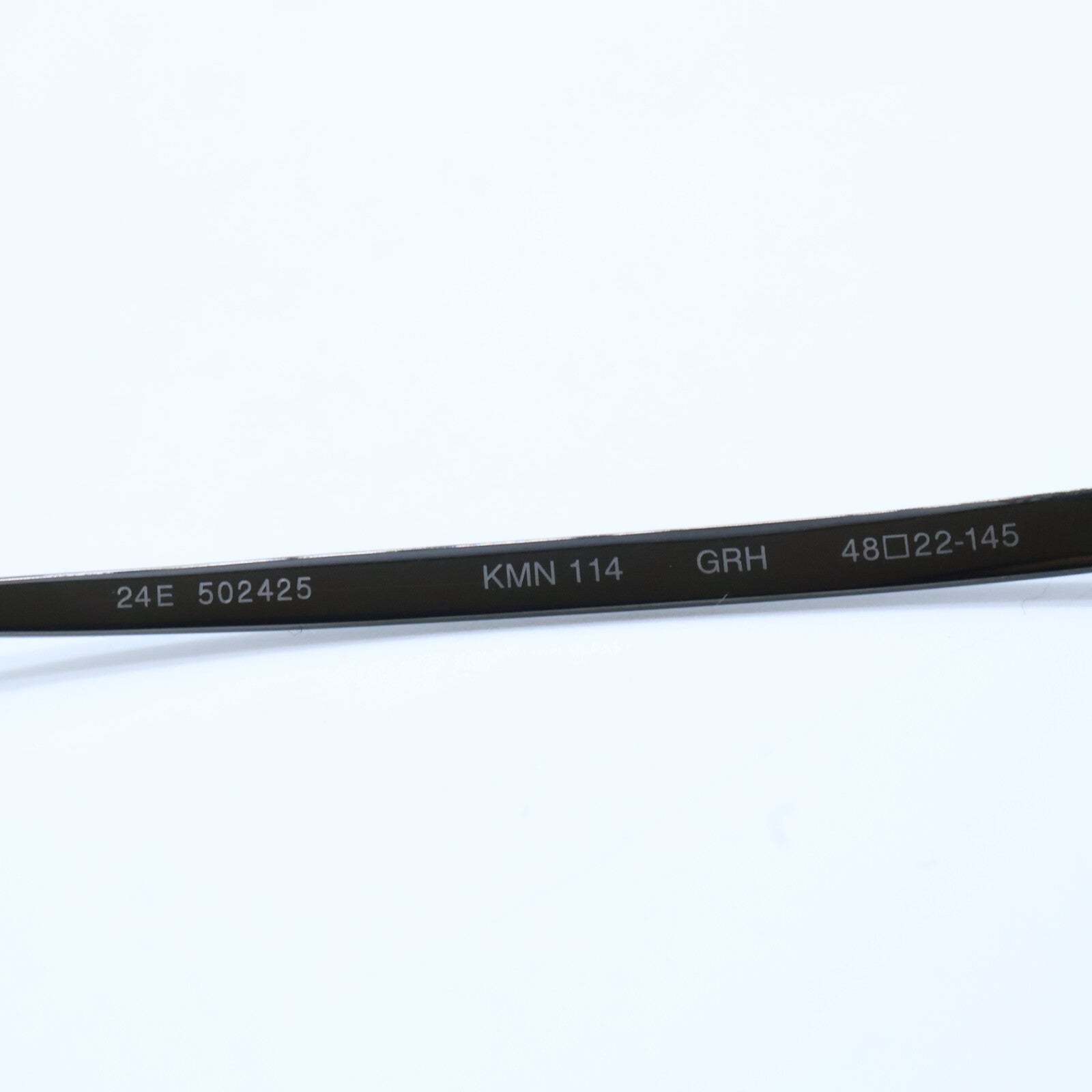 KameManNen カメマンネン 【美品】KMN114 GRH TITANIUM デモレンズ ワイドスクエアシェイプ アイウェア 眼鏡