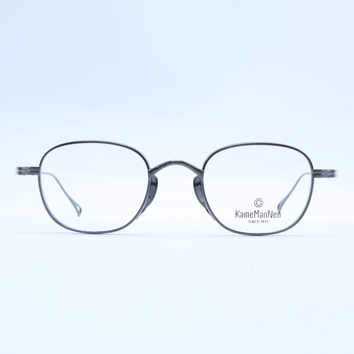 KameManNen カメマンネン 【美品】KMN114 BRH TITANIUM デモレンズ ワイドスクエアシェイプ アイウェア 眼鏡