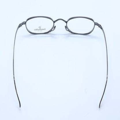 KameManNen カメマンネン 【美品】KMN114 BRH TITANIUM デモレンズ ワイドスクエアシェイプ アイウェア 眼鏡