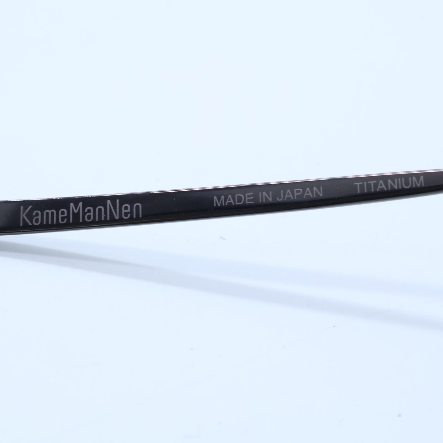 KameManNen カメマンネン 【美品】KMN114 BRH TITANIUM デモレンズ ワイドスクエアシェイプ アイウェア 眼鏡