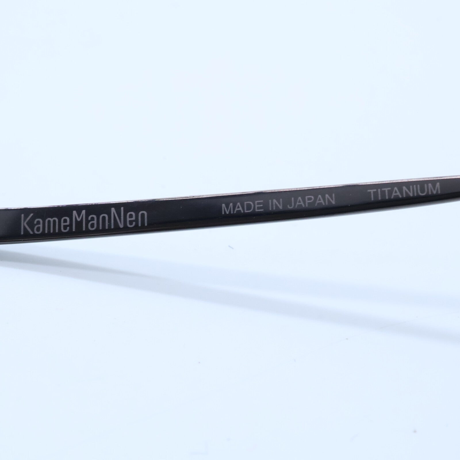 KameManNen カメマンネン 【美品】KMN114 BRH TITANIUM デモレンズ ワイドスクエアシェイプ アイウェア 眼鏡