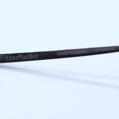 KameManNen カメマンネン 【美品】KMN114 BRH TITANIUM デモレンズ ワイドスクエアシェイプ アイウェア 眼鏡